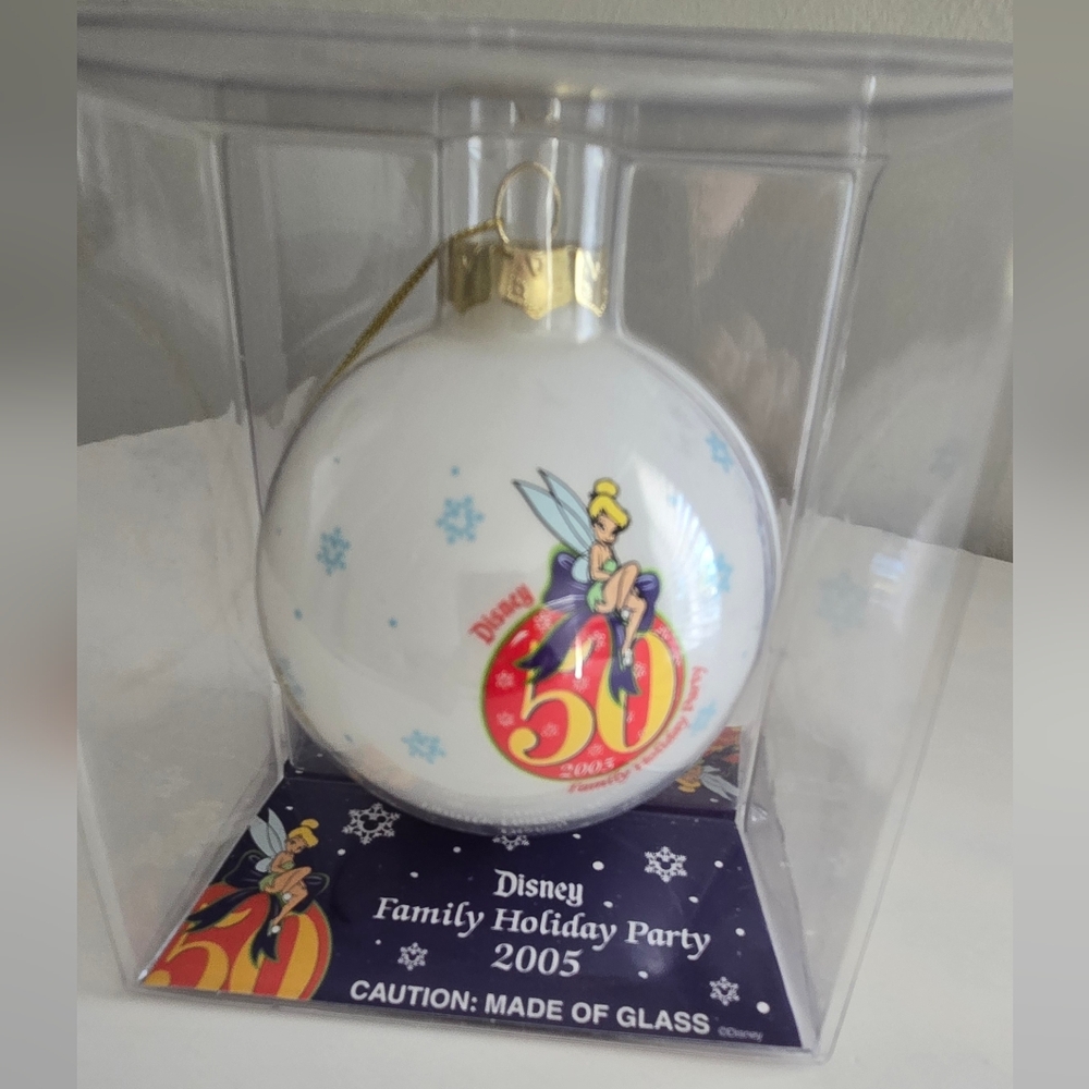 Disney 50th Anniversary White Ornament
